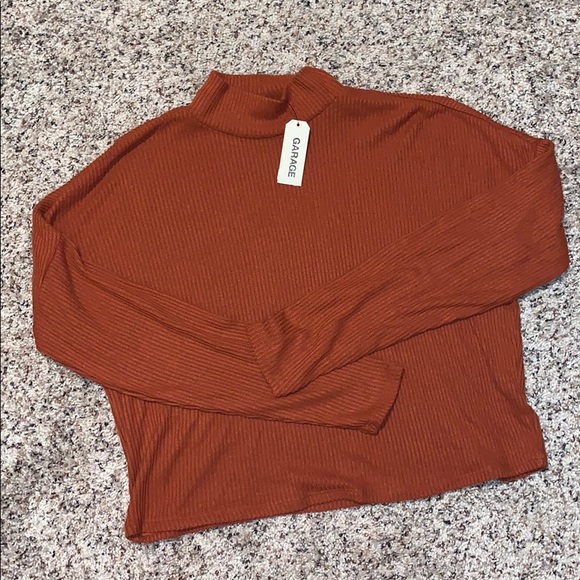 Garage Sweaters - Orange Cropped Top